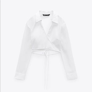 ZARA Joplin crop shirt